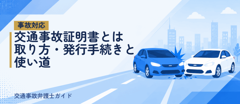 交通事故証明書とは｜取り方・発行手続きと使い道