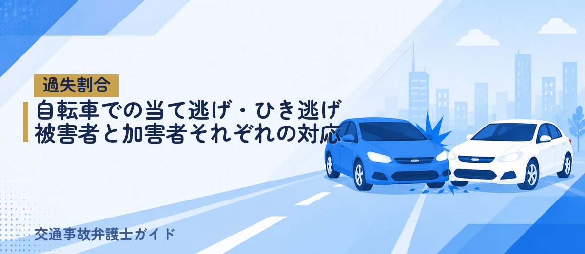 自転車での当て逃げ・ひき逃げ｜被害者と加害者それぞれの対応